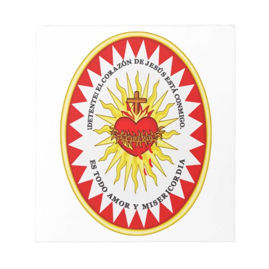 Het meest heilige hart van Jezus Notitieblok (Voorkant)