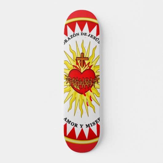 Het meest heilige hart van Jezus Persoonlijk Skateboard (Voorkant)