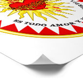 Het meest heilige hart van Jezus Poster (Hoek)