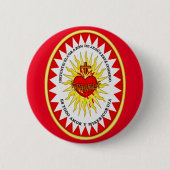 Het meest heilige hart van Jezus Ronde Button 5,7 Cm (Voorkant)
