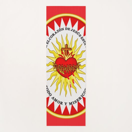 Het meest heilige hart van Jezus Yogamat (Voorkant)