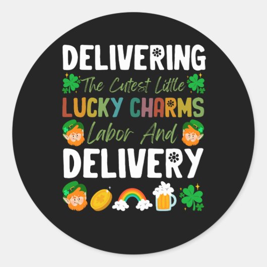 Het meest luidop werk leveren en ronde sticker (Voorkant)