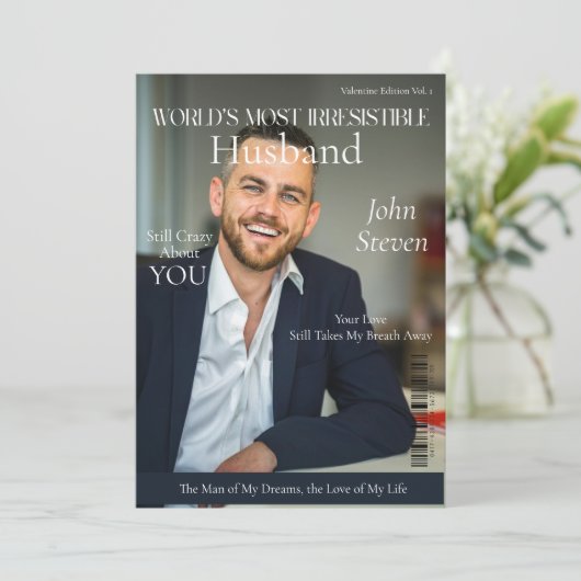 Het meest onweerstaanbare mannenmagazine ter werel feestdagenkaart (Staand voorkant)