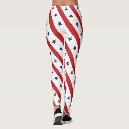Het meest patriottische amerikaanse White II-Sierk Leggings (Achterkant)
