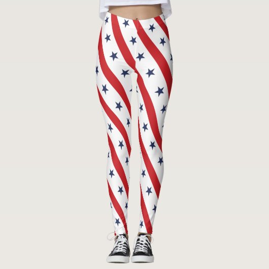 Het meest patriottische amerikaanse White II-Sierk Leggings (Voorkant)