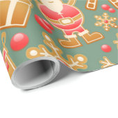 Het meest typische kerstpatroon cadeaupapier (Rol Hoek)