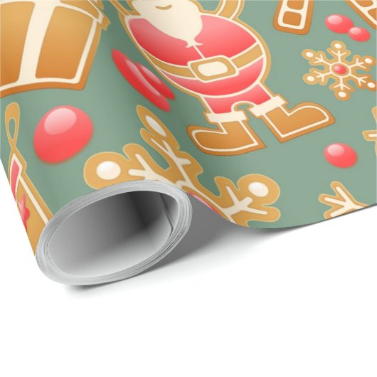 Het meest typische kerstpatroon cadeaupapier (Rol Hoek)