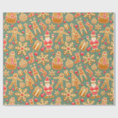 Het meest typische kerstpatroon cadeaupapier (Vlak)