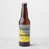 Het meest verbazingwekkende Boyvriend jaar opgeric Bier Etiket (Voorkant)