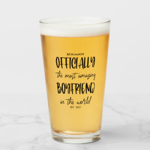 Het meest verbazingwekkende Boyvriend jaar opgeric Glas