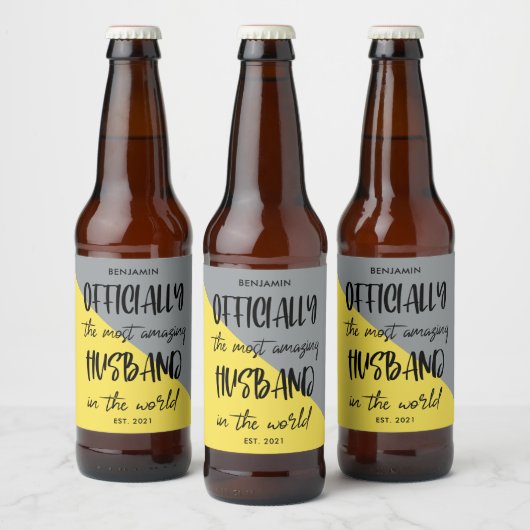 Het meest verbazingwekkende jaar van de man bier etiket (Flessen)