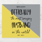 Het meest verbazingwekkende jaar van de man bier etiket (Enkel label)