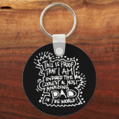 Het meest verbazingwekkende pap 2 sleutelhanger (Voorkant)