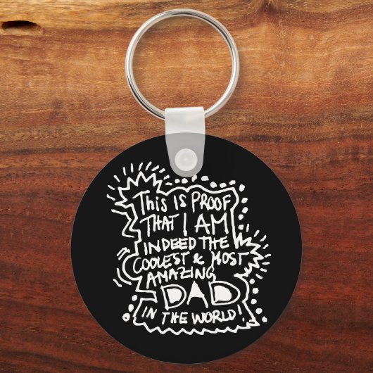 Het meest verbazingwekkende pap 2 sleutelhanger (Voorkant)