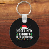 Het meest waarschijnlijk dat je alle Football game Sleutelhanger (Voorkant)