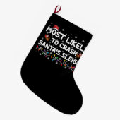 Het meest waarschijnlijk dat Santas Santas Slapigh Grote Kerstsok (Voorkant (Hangend))