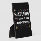 Het meest waarschijnlijk om alle kerstfilms te bek fotoplaat (Zijkant)