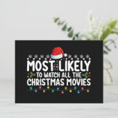 Het meest waarschijnlijk om alle kerstfilms te bek kaart (Staand voorkant)