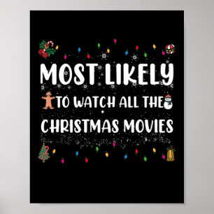 Het meest waarschijnlijk om alle kerstfilms te bek poster