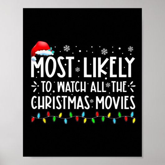 Het meest waarschijnlijk om alle kerstfilms te bek poster (Voorkant)