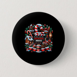 Het meest waarschijnlijk om alle kerstfilms te bek ronde button 5,7 cm