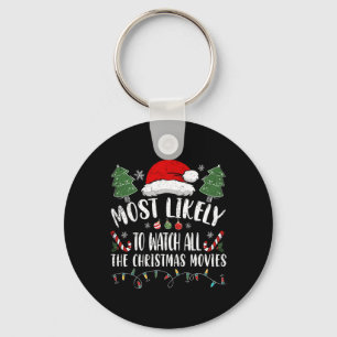 Het meest waarschijnlijk om alle kerstfilms te bek sleutelhanger
