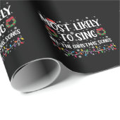 Het meest waarschijnlijk om alle kerstliedjes te z cadeaupapier (Rol Hoek)