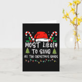 Het meest waarschijnlijk om alle kerstliedjes te z kaart (Gele Bloem)