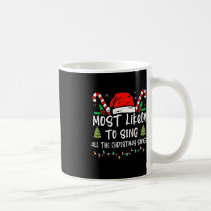 Het meest waarschijnlijk om alle kerstliedjes te z koffiemok