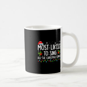 Het meest waarschijnlijk om alle kerstliedjes te z koffiemok