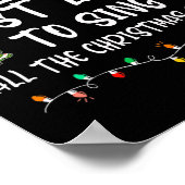 Het meest waarschijnlijk om alle kerstliedjes te z poster (Hoek)