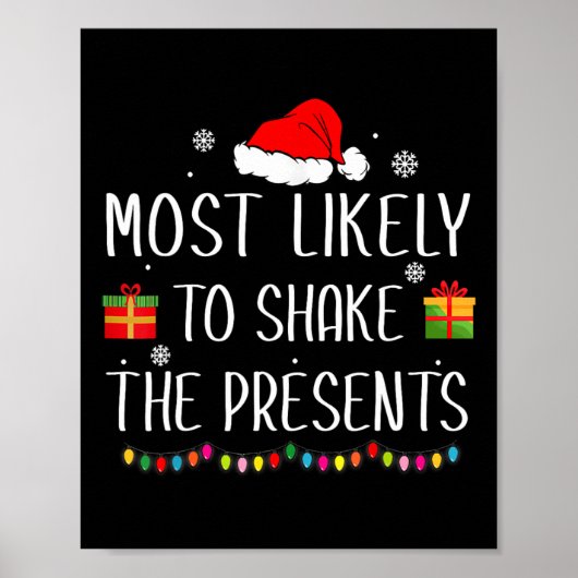 Het meest waarschijnlijk om de Cadeaus kerstmis te Poster (Voorkant)