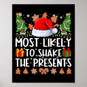 Het meest waarschijnlijk om de Cadeaus kerstmis te Poster