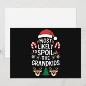 Het meest waarschijnlijk om de kleinkinderen te ve feestdagenkaart (Voorkant / Achterkant)