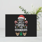 Het meest waarschijnlijk om de kleinkinderen te ve feestdagenkaart (Staand voorkant)