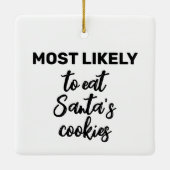 Het meest waarschijnlijk om de koekjes van de Kers Keramisch Ornament (Achterkant)