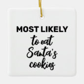 Het meest waarschijnlijk om de koekjes van de Kers Keramisch Ornament (Voorkant)