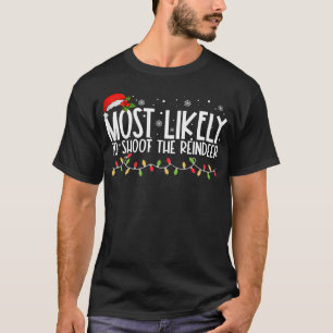 Het meest waarschijnlijk om de rendieren neer te s t-shirt