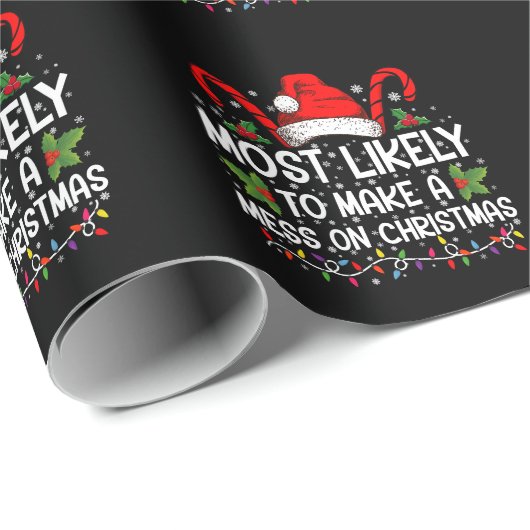 Het meest waarschijnlijk om een puinhoop te maken cadeaupapier (Rol Hoek)