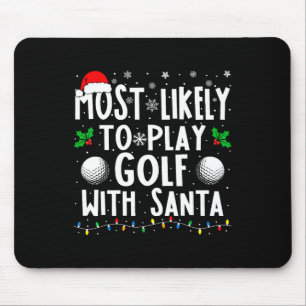 Het meest waarschijnlijk om Golf met kerstman te s Muismat
