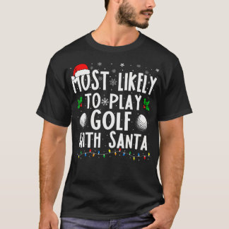 Het meest waarschijnlijk om Golf met kerstman te s T-shirt