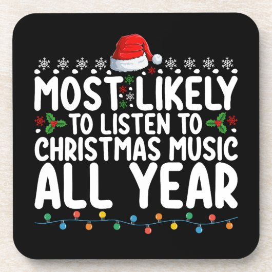 Het meest waarschijnlijk om het hele jaar naar ker bier onderzetter (Voorkant)