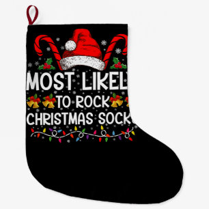 Het meest waarschijnlijk om Kerst-sokken te rocken Grote Kerstsok