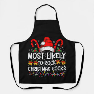 Het meest waarschijnlijk om Kerstmutsen te Rocken  Schort