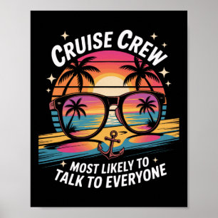 Het meest waarschijnlijk om met iedereen te praten poster