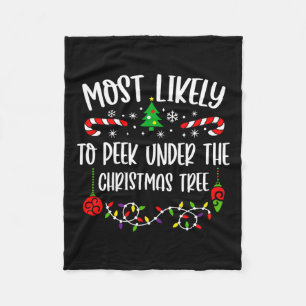 Het meest waarschijnlijk om onder de kerstboom te  fleece deken