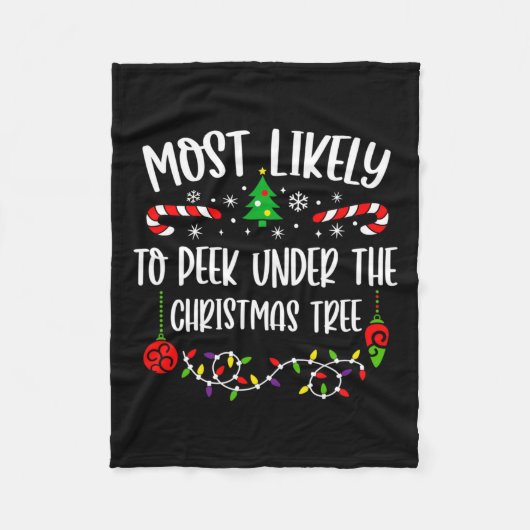 Het meest waarschijnlijk om onder de kerstboom te  fleece deken (Voorkant)