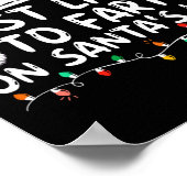 Het meest waarschijnlijk om op de kerstman te begi poster (Hoek)