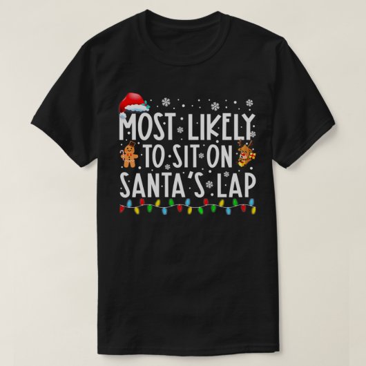 Het meest waarschijnlijk om op kerstmis van de ker t-shirt (Design voorkant)