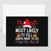 Het meest waarschijnlijk om Sint te vertellen wat  Kaart (Voorkant / Achterkant)